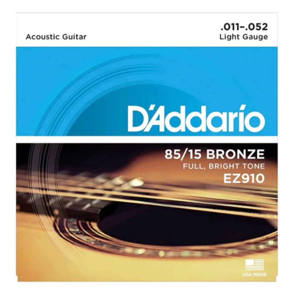 D'Addario Acoustic Guitar Strings Bronze 11-52 Gauge