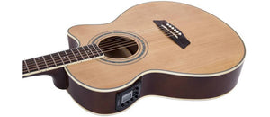 Washburn EAT12 Acoustic Electric Thinline Mini Jumbo Guitar + Free Bag