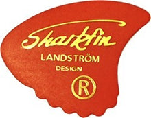 Load image into Gallery viewer, Sharkfin GP101 Thin Red Plectrum Pack of 10