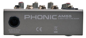 Phonic AM55 5 Channel Mixer