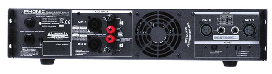 Phonic MAX2500PLUS 1500W Power Amplifier