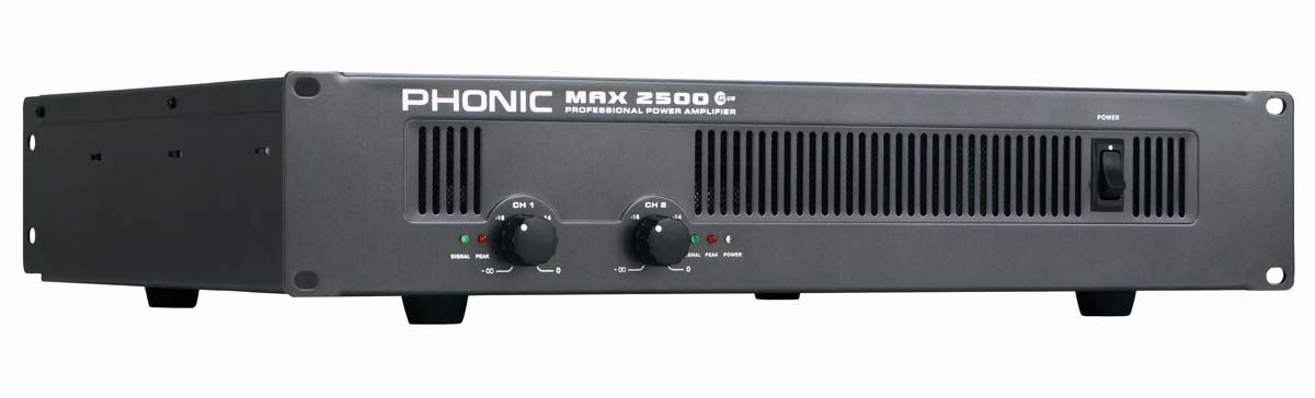 Phonic MAX2500PLUS 1500W Power Amplifier