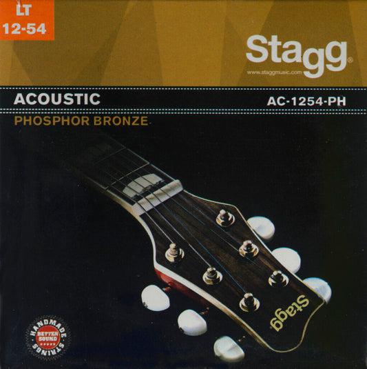 Stagg Phosphor Bronze Acoustic Guitar Strings - 12-54