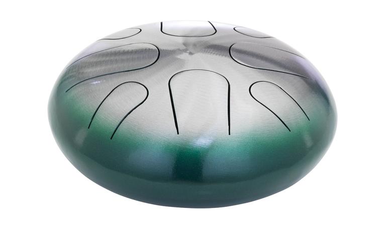 Pearl Tongue Drum #689 Green Burst 8 Note A Minor - PMTD8AMF689