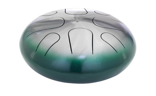 Pearl Tongue Drum #689 Green Burst 8 Note A Minor - PMTD8AMF689