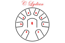 Load image into Gallery viewer, Pearl Tongue Drum #690 Orange Burst 9 Note C Lydian - PMTD9LYDF690