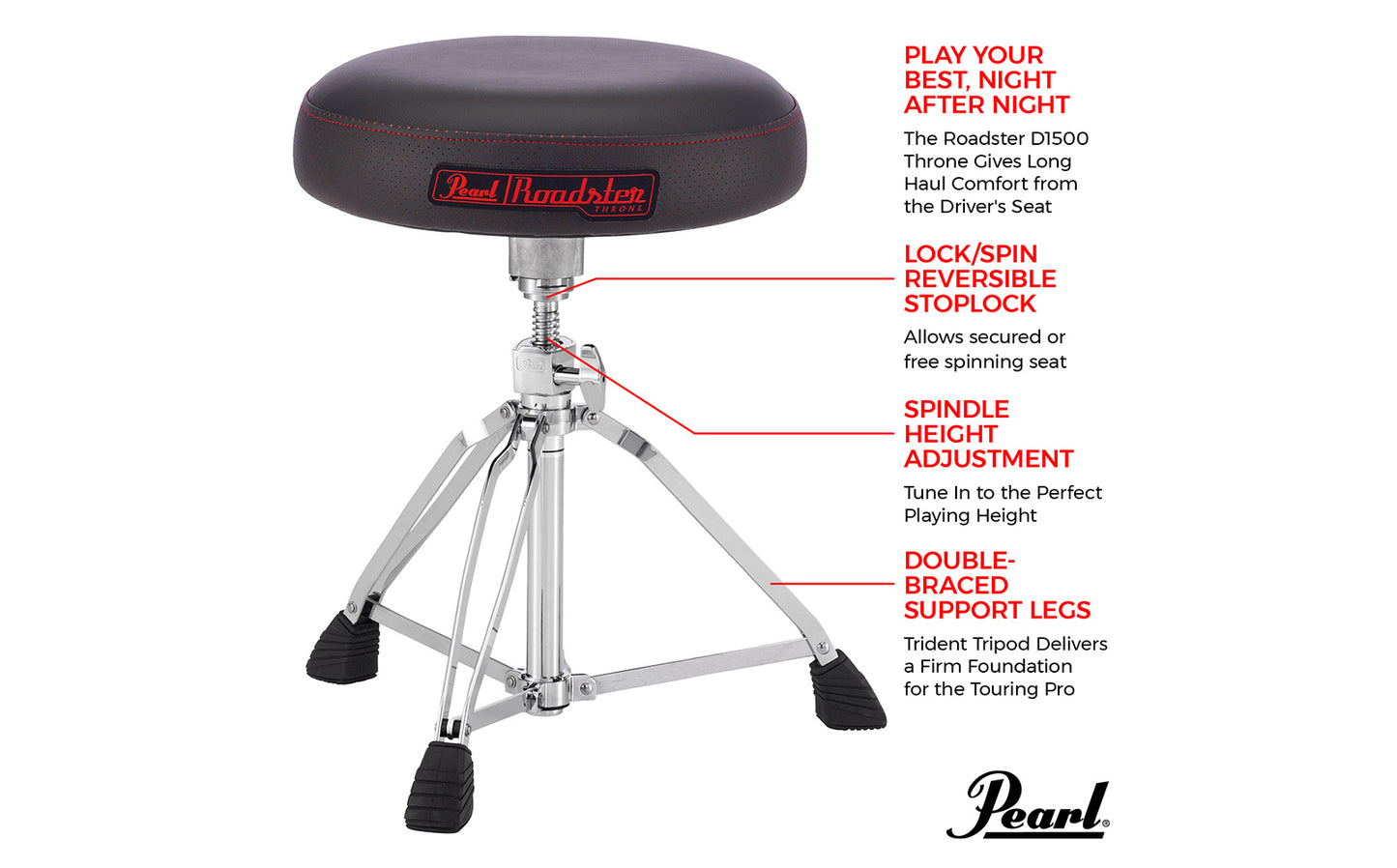 Pearl D1500 Drum Throne