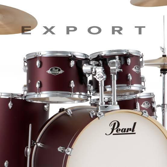 Pearl Export EXX725PN/C Drum Set Shell Pack #864 Satin Scarlet