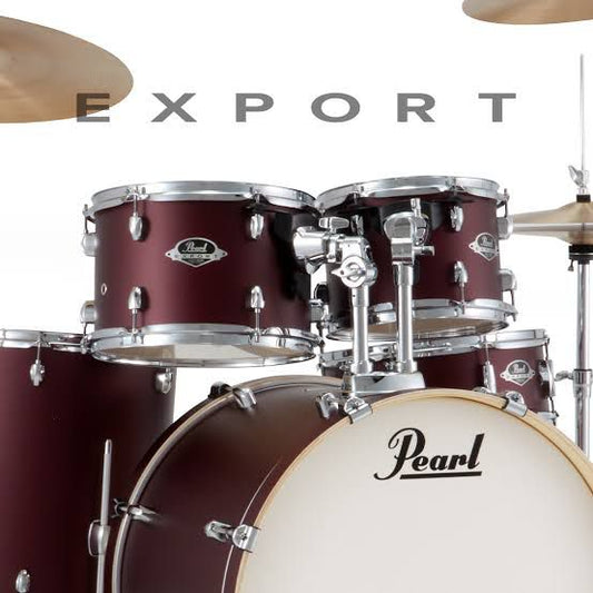 Pearl Export EXX725PN/C Drum Set Shell Pack #864 Satin Scarlet