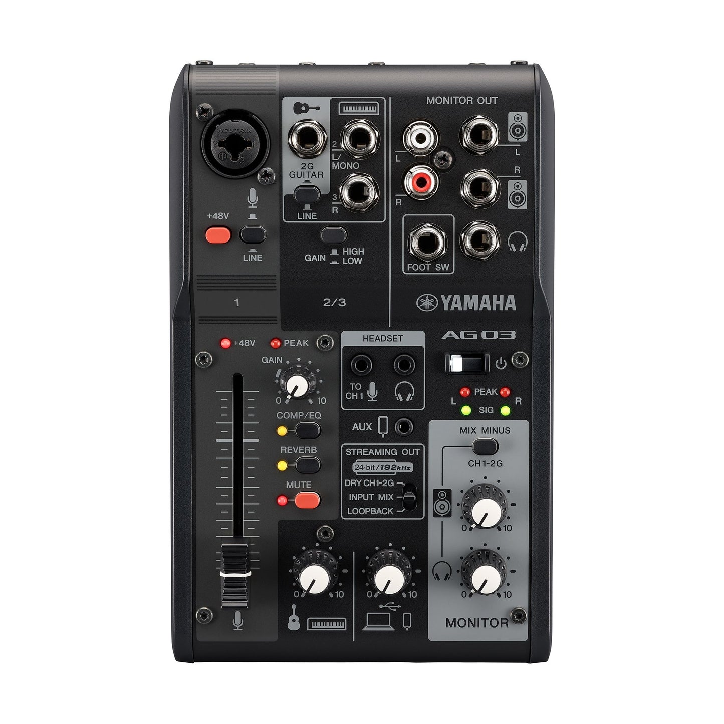 Yamaha AGO3MK2 Live Streaming Loopback Audio USB Mixer
