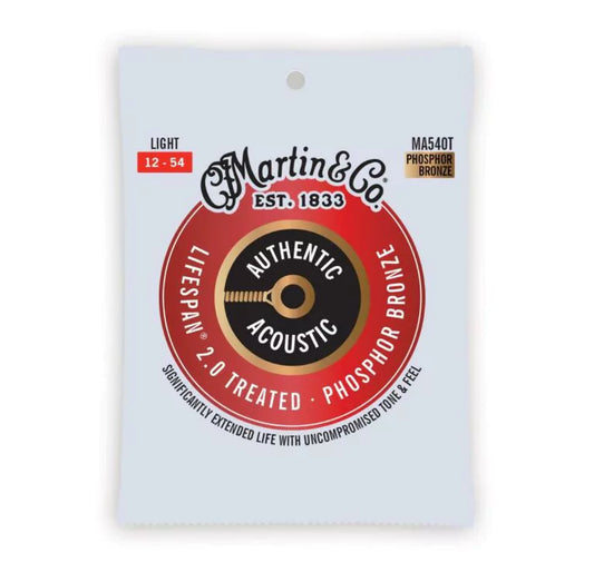 Martin & Co Acoustic Guitar Strings Phosphor Bronze 12-54 Gauge