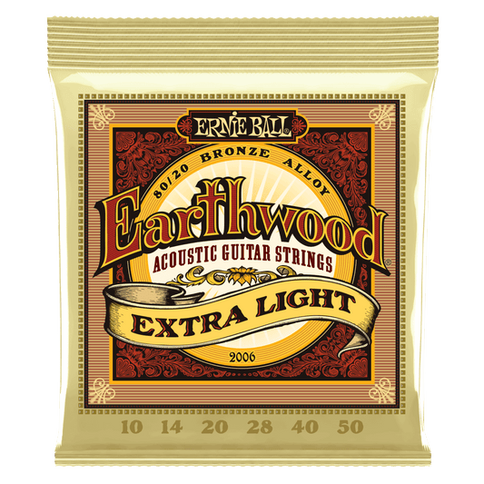 Ernie Ball Bronze Acoustic Guitar Strings - 10-50