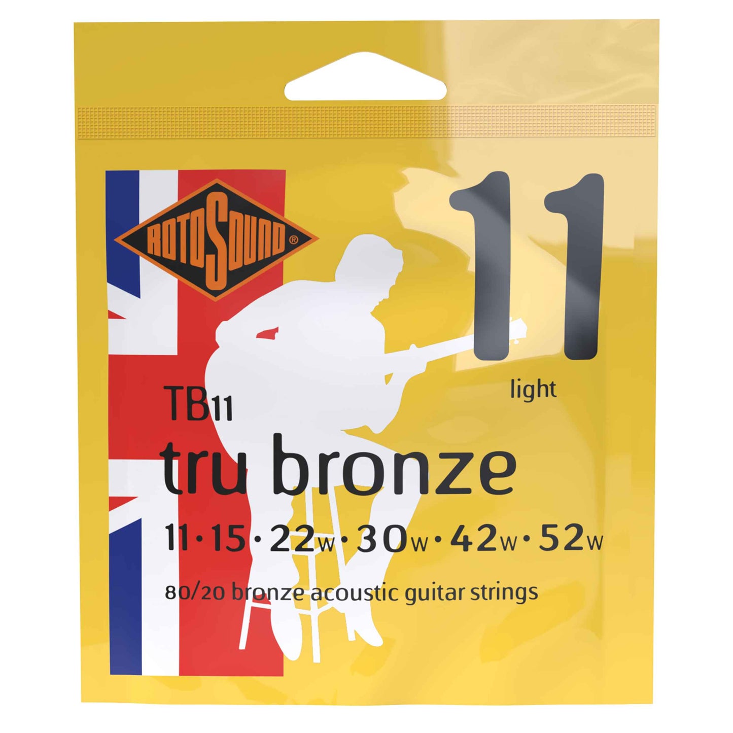 RotoSound Bronze Acoustic Guitar Strings - 11-52 Gauge
