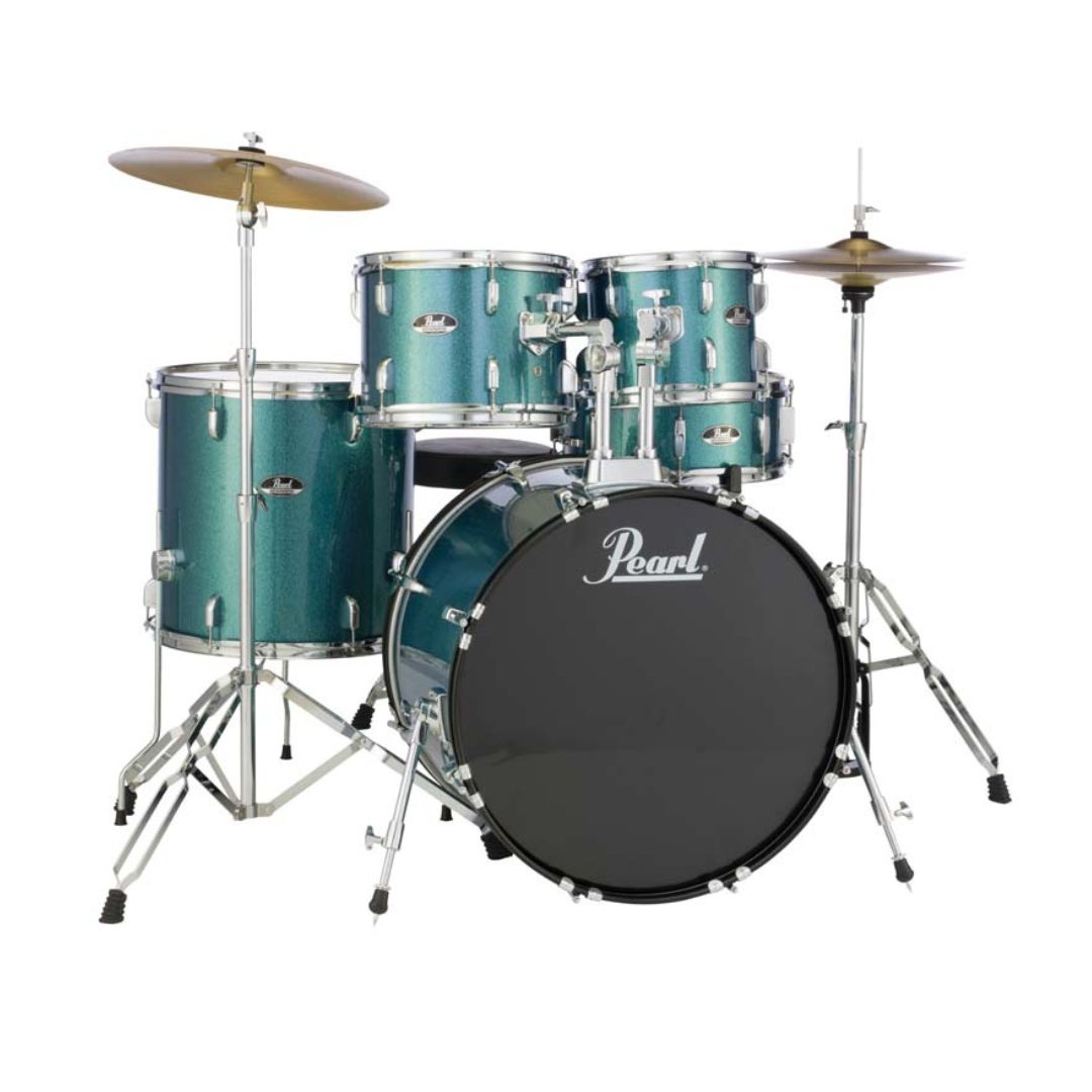 Pearl Roadshow Drum Set Complete 2024 Spec - #703 Aqua Blue Glitter