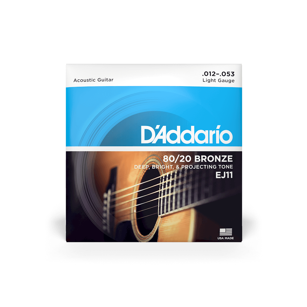 D'Addario Acoustic Guitar Strings Bronze 12-53 Gauge