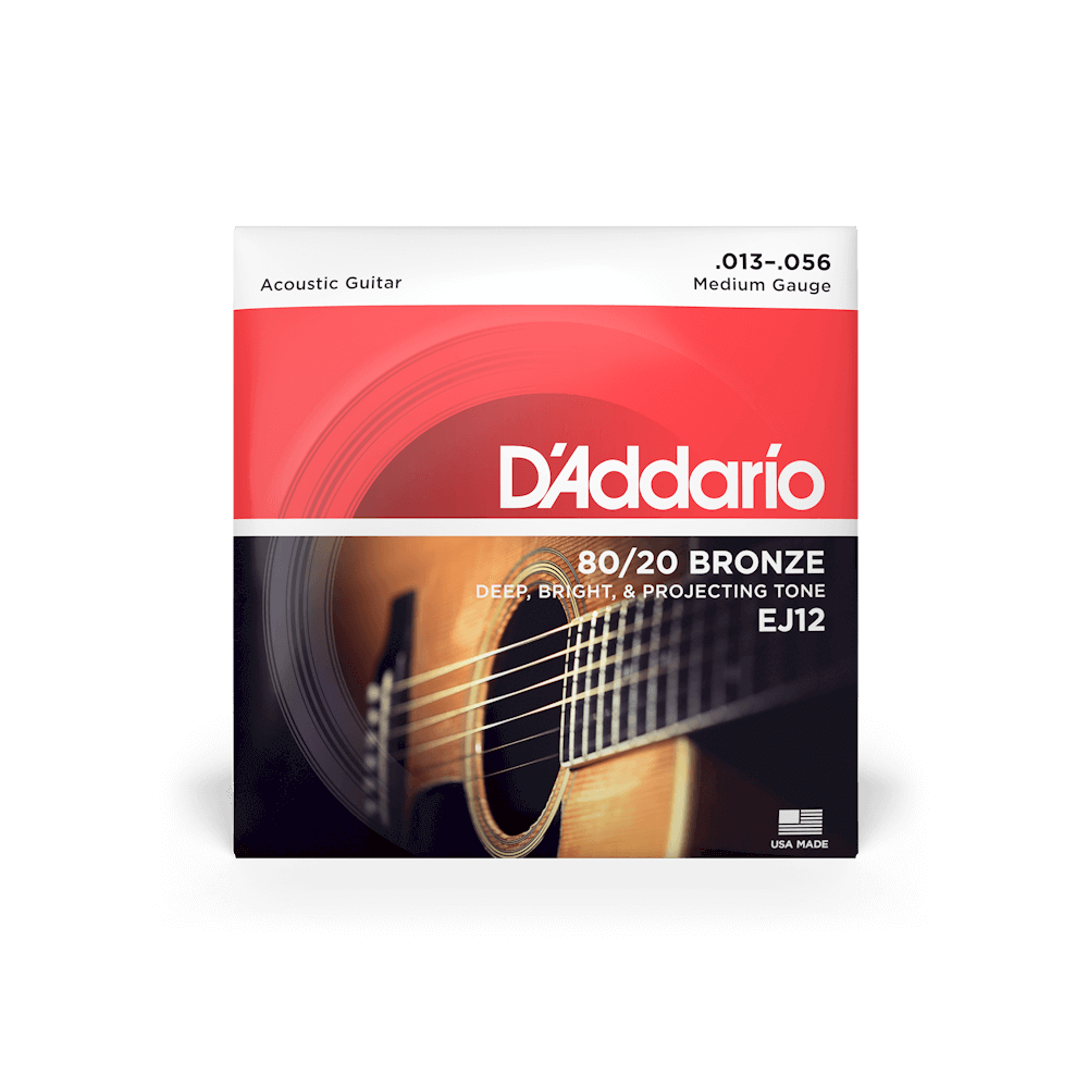 D'Addario Acoustic Guitar Strings Bronze 13-56 Gauge