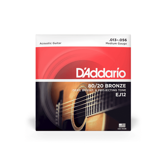 D'Addario Acoustic Guitar Strings Bronze 13-56 Gauge