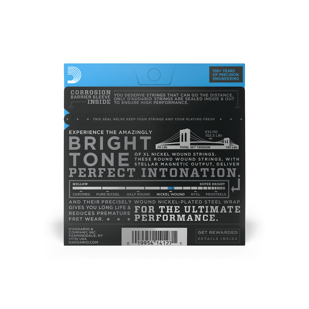 D'Addario Electric Guitar Strings 10-46 Gauge