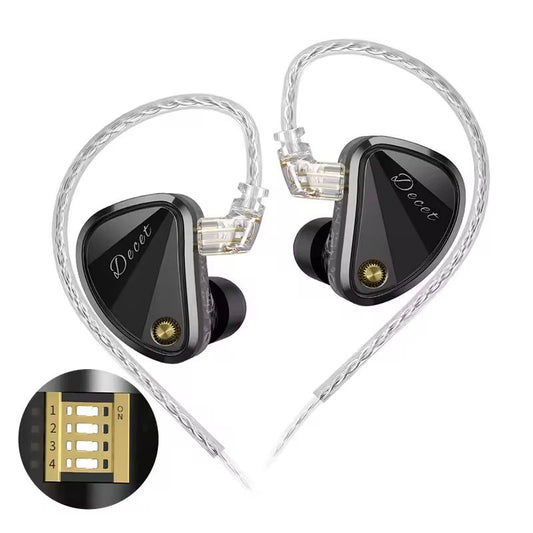 KZ Decet In-Ear Headphones - With Switch, No Mic