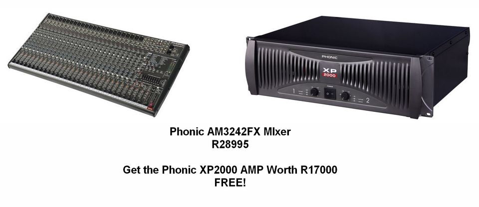 Phonic AM3242FX 32 Input 4 Bus Studio/Live Mixer