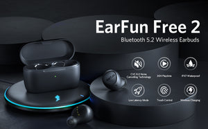 EarFun Free 2 Qualcomm aptX True Wireless Earbuds