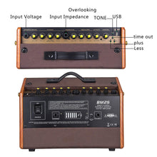 Load image into Gallery viewer, Veintica BM25 Rechargeable Acoustic Guitar Amplifier