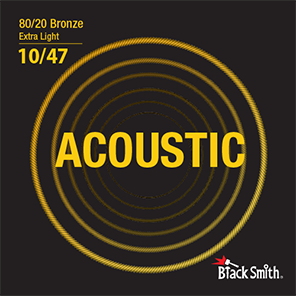 Black Smith BR1047 80/20 Bronze Acoustic Guitar Strings Set - Extra Light