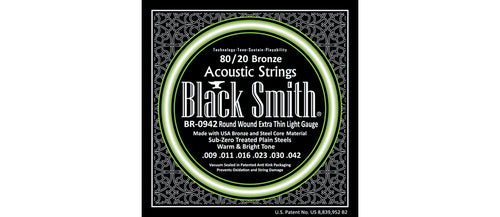 Black Smith BR0942 80/20 Bronze Acoustic Guitar Strings Set
