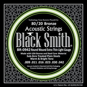 Black Smith BR0942 80/20 Bronze Acoustic Guitar Strings Set