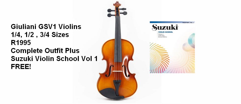 Giuliani SV1 Violin + Suzuki Violin School Volume 1 FREE