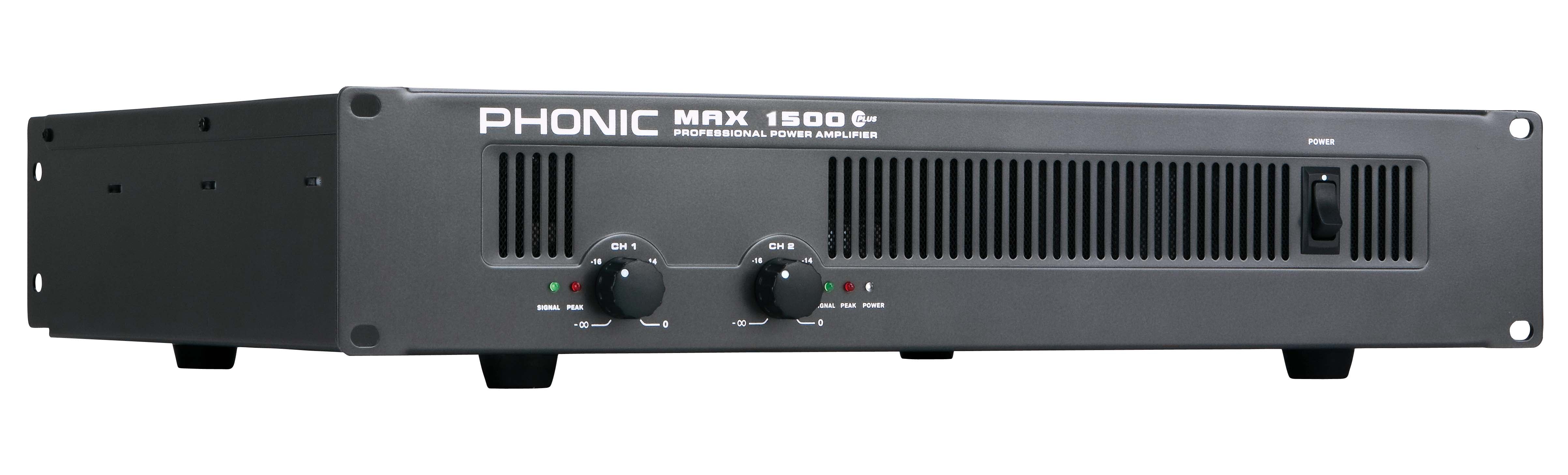 PHONIC MAX 1500 Plus プロフェッショナルパワーアンプ Phonic MAX1500PLUS 900W Power Amplifier – Musicians Gear Zone