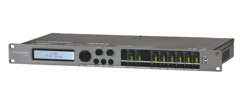 Phonic I2600 2 IN, 6 OUT Speaker Management System