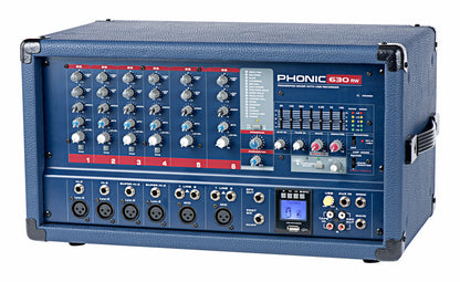 Phonic Powerpod 630RW Powered Mixer w/USB Rec