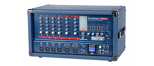 Phonic Powerpod 630RW Powered Mixer w/USB Rec