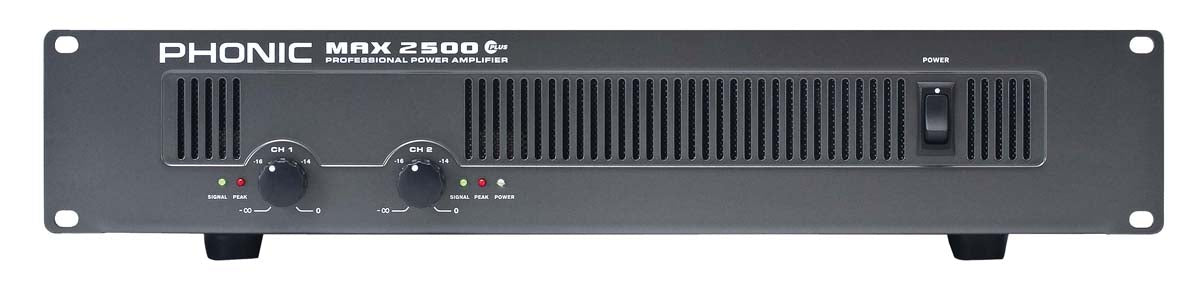 Phonic MAX2500PLUS 1500W Power Amplifier – Musicians Gear Zone
