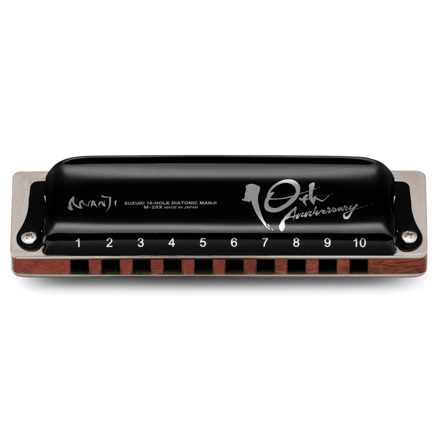 Suzuki 10-Hole Diatonic Manji Harmonica 10th Anniversary Model M-20X