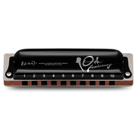 Suzuki 10-Hole Diatonic Manji Harmonica 10th Anniversary Model M-20X