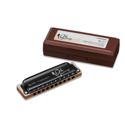 Suzuki 10-Hole Diatonic Manji Harmonica 10th Anniversary Model M-20X