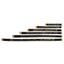 Load image into Gallery viewer, Pearl Bamboo Rainstick with Hand Painted Finish #693 Hidden Spirit.